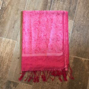 Pashmina pink scarf